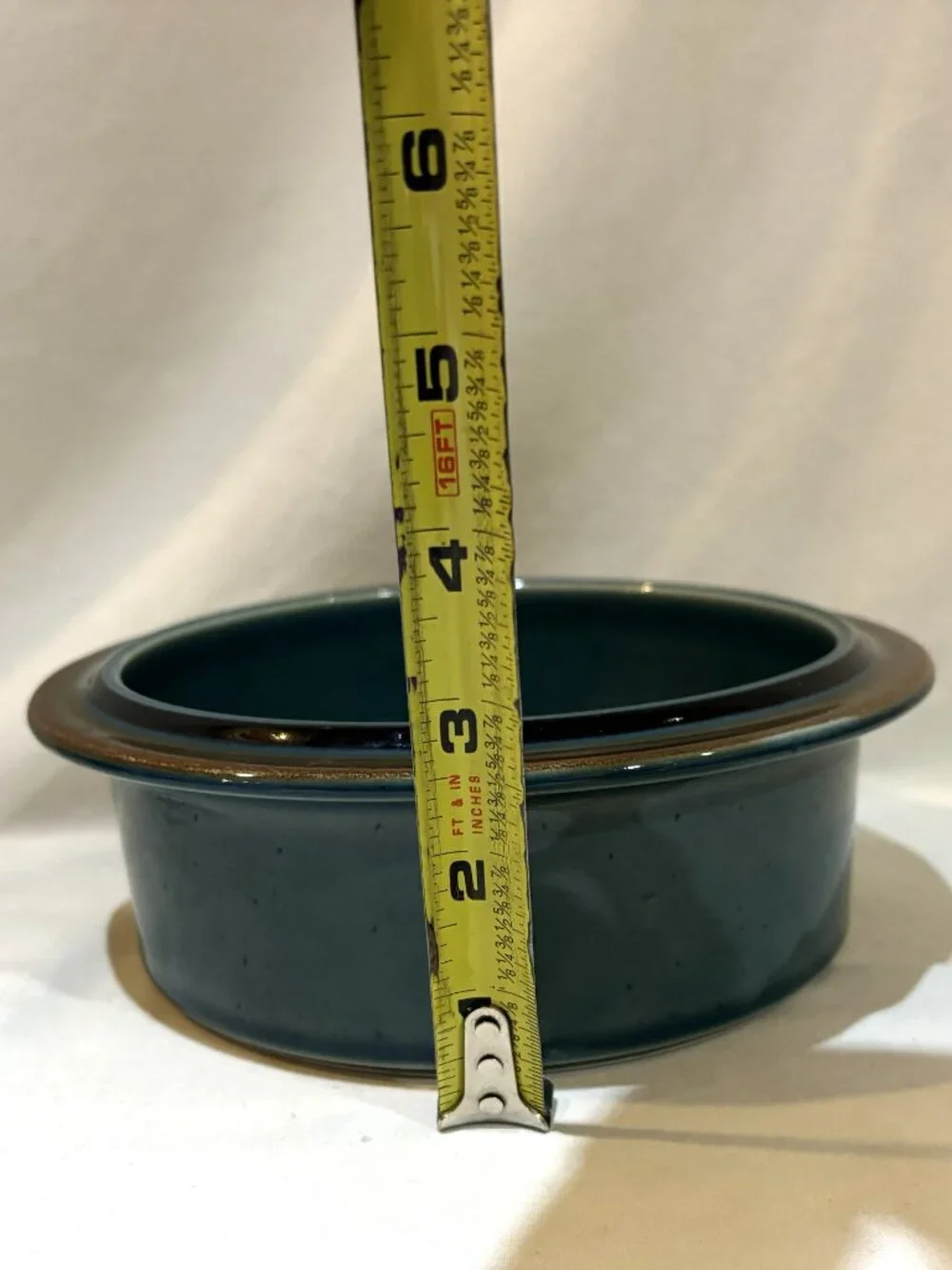 Vintage Arabia Finland Meri Blue Stoneware Serving Bowl 7